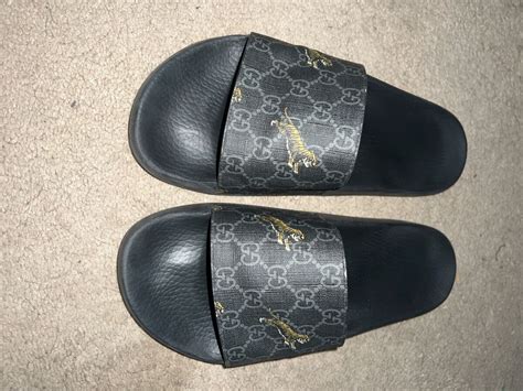 gucci slides fake vs real|gucci slides cheap real.